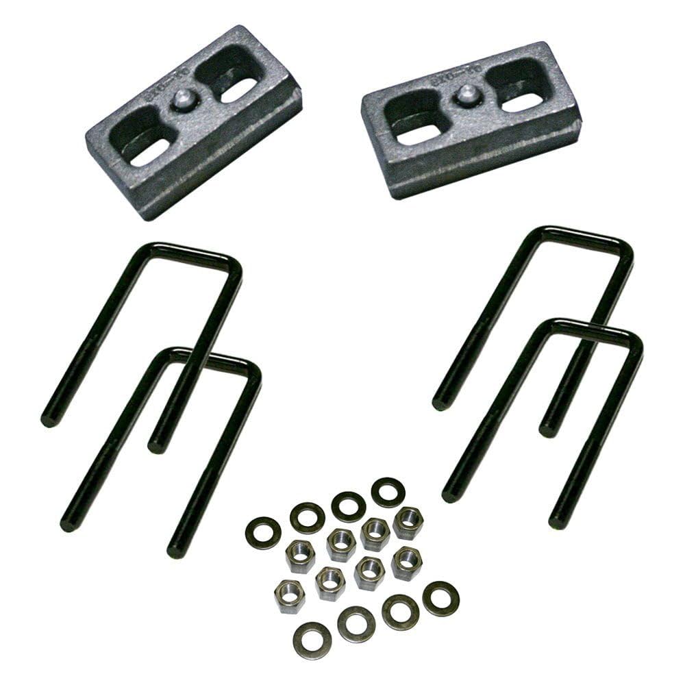 Superlift 2'' Block Kit for Suburban/Blazer/Tahoe | Rear Lift Blocks, U-Bolts, & Hardware | 3225 | Fits 1988-1998 GM 1500 Pickup