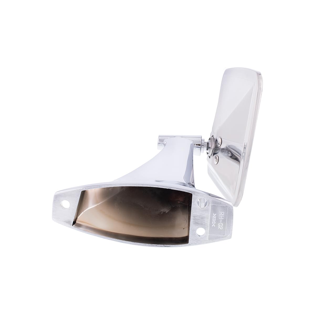 United Pacific 110748 Stainless Steel Exterior Mirror Set for 1970-72 Chevy/GMC Truck, Polished Mirror Head - Set of 2 (Flat Mir