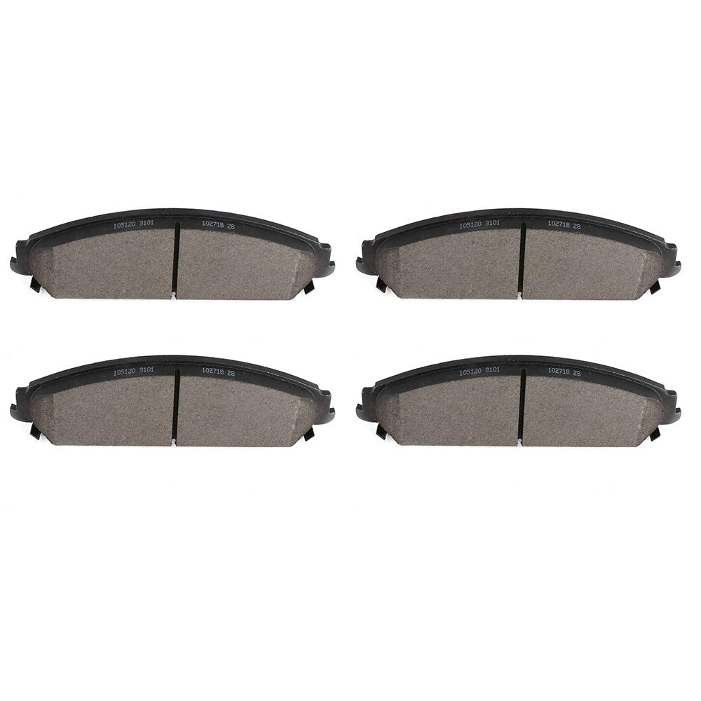 Cciyu Professional Ceramic Front Brakes Pads Set Fit For Chrysler 200,300,13-14 For Dodge Avenger,08-09 For Dodge Caliber,09- Fo