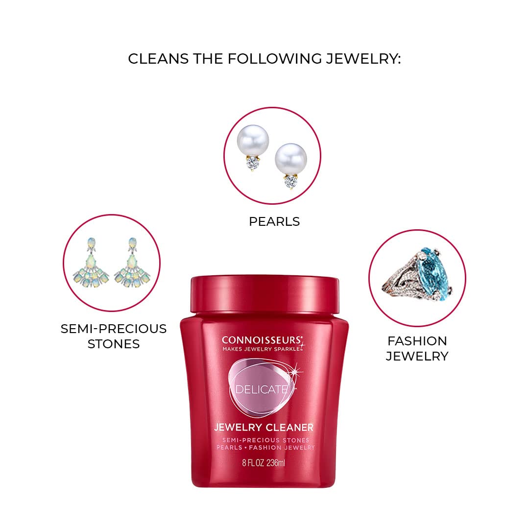 Connoisseurs Delicate Jewelry Cleaner Solution, 8 Ounce