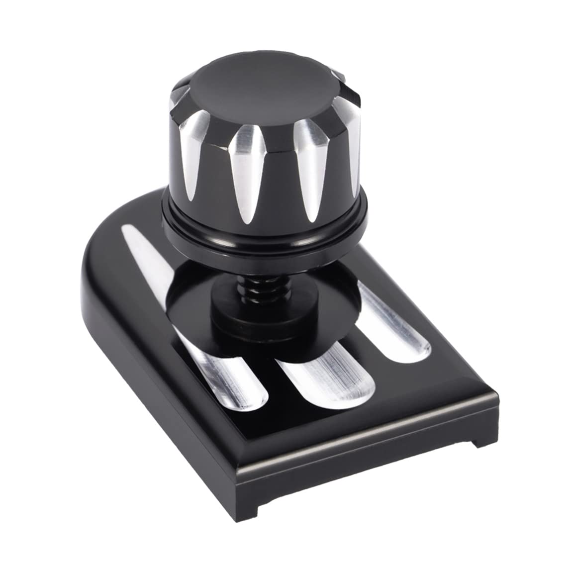 Amazicha Stainless Steel Seat Bolt Screw Cover Tab Mount Knob Black Kit Compatible For Harley Davidson 1996-2024