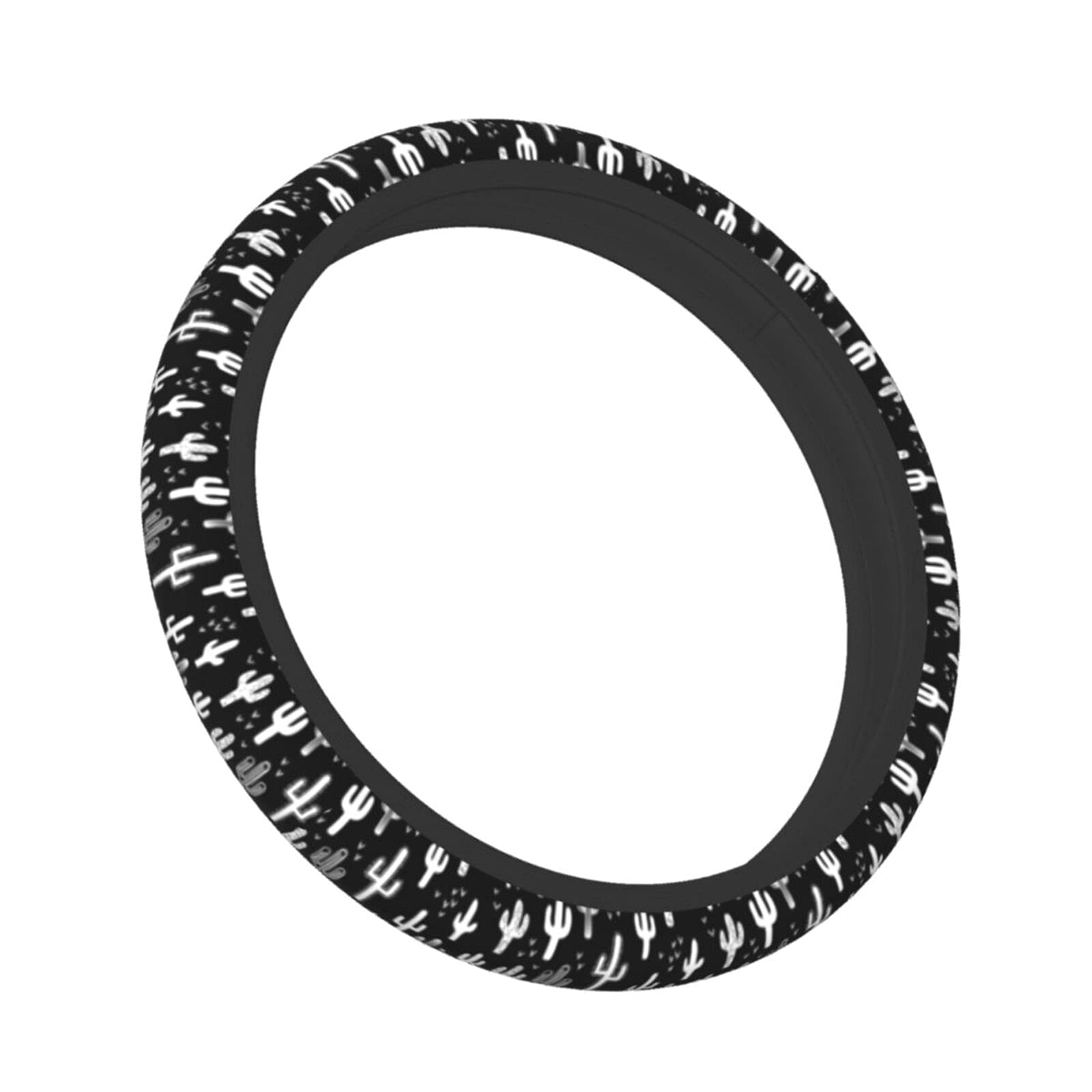 Fun Western Cactus Steering Wheel Covers Non Slip Neoprene Wheel Protector Universal 15 Inch For Car Accessories