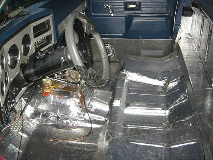 Fatmat Self-Adhesive No Logo Fatmat Sound Deadener Bulk Pack With Install Kit - 50 Sq Ft X 50 Mil Thick