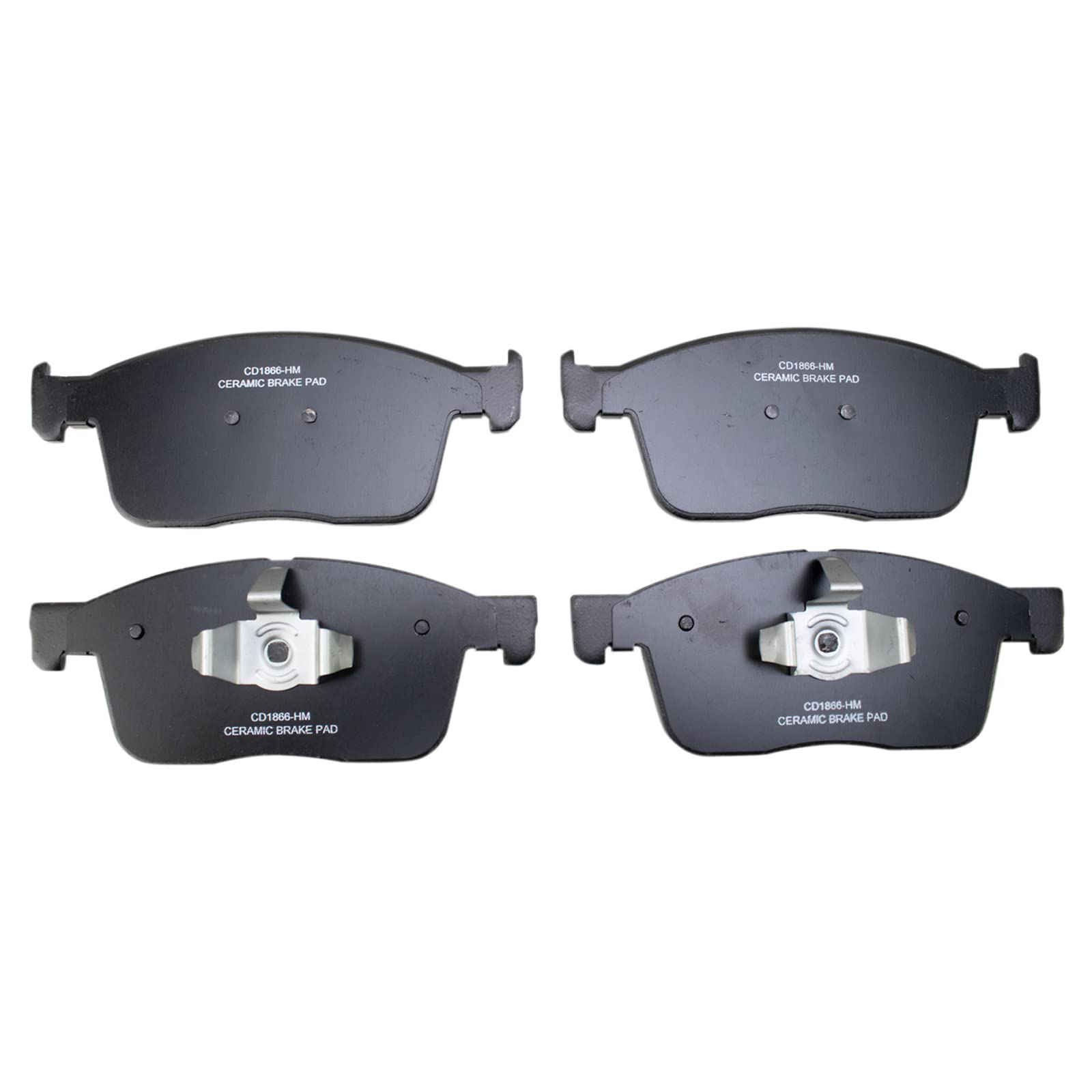 TRQ Front Brake Pads Ceramic Compatible with 2016-2017 Volvo XC60