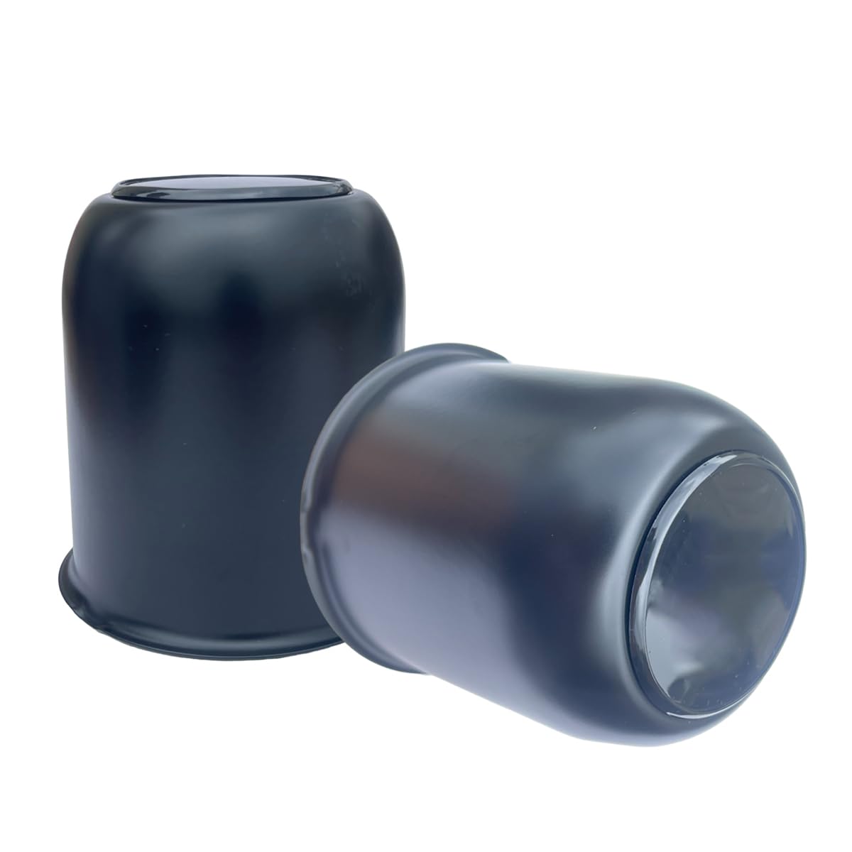 AYZH 2 Pack 3.19 Inch Center Caps Push Through for Trailer Truck RV Wheel Rims 3.19'' Center Bore Black Steel