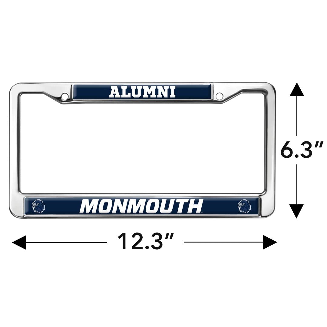 Monmouth University Alumni Logo Full Size Standard License Plate Metal Frame