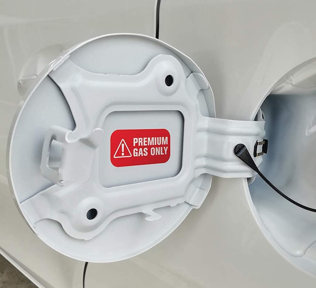 Premium Fuel Only Sticker, 91 Octane Sticker For Atvs, Sports And Race Cars - Weather Proof, Extreme Stick, Commercial Grade Fue