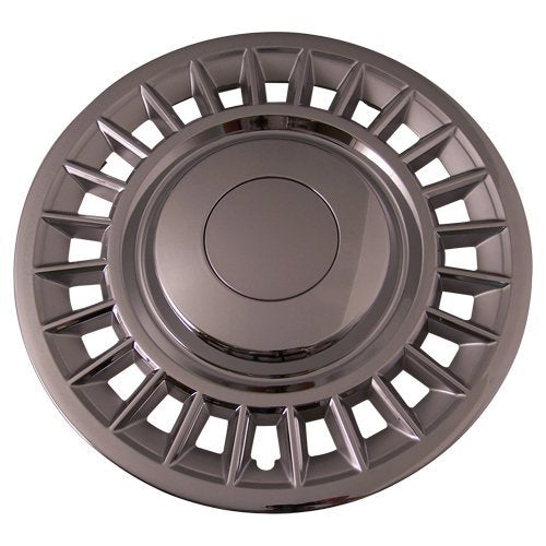 Set Of 4 Chrome 16 Inch Aftermarket Replacement Hubcaps With Metal Clip Retention System - Part Number: Iwc178/16C