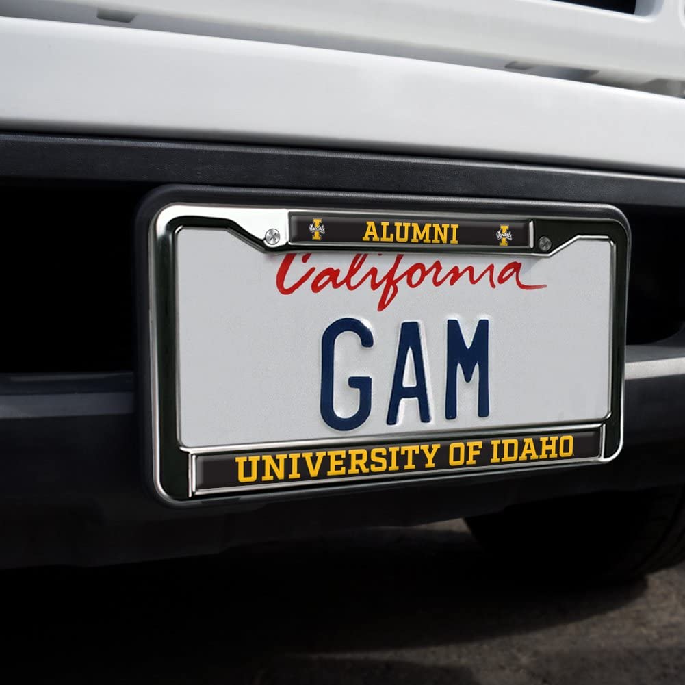 University of Idaho Alumni Logo Full Size Standard License Plate Metal Frame