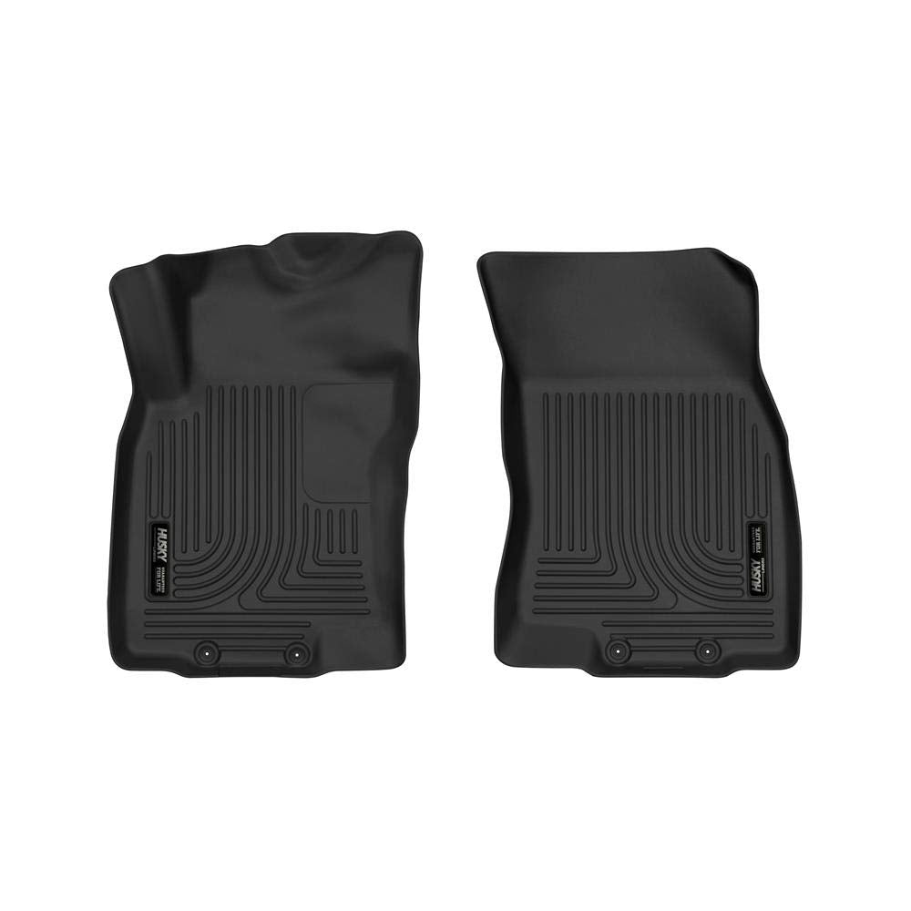 Husky Liners X-Act Contour Floor Mats | Fits 2014 - 2020 Nissan Rogue; 2014 - 2015 Nissan X-Trail | Front Row, 2-Pc Black - 5215