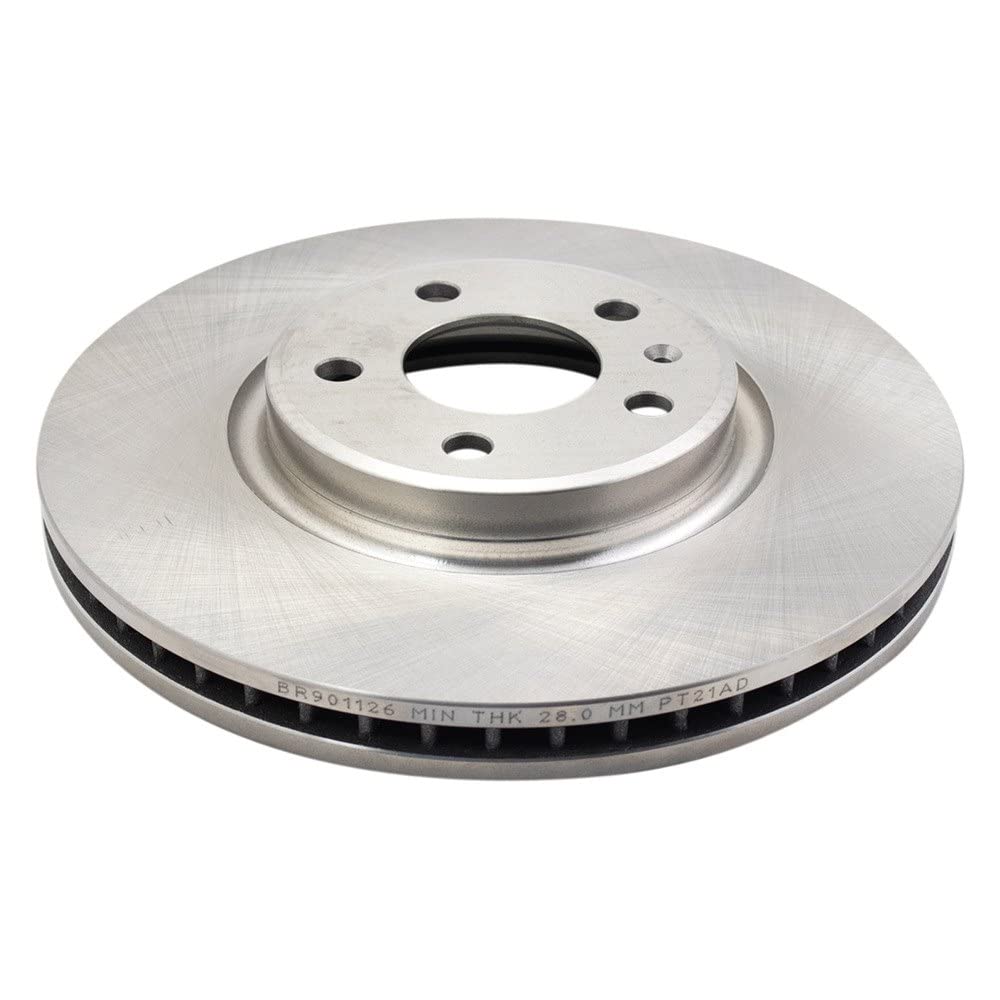 Trq Front Brake Rotors Set Vented Compatible With 2012-2016 Audi A4 A4 Quattro 2012-2014 A5 2012-2017 A5 Quattro 2012-2013 A6 20