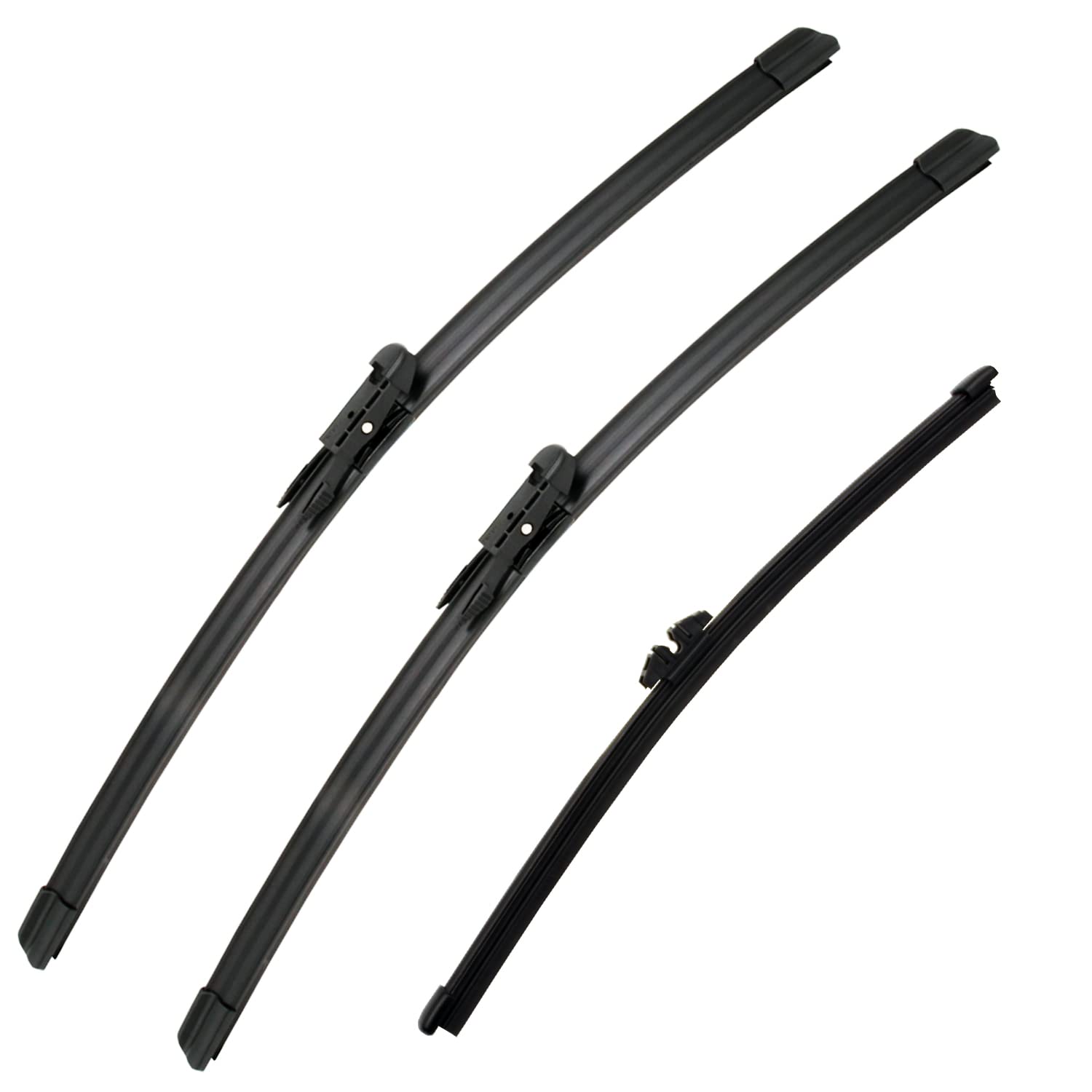Sctioansn 3 Wipers For Mercedes-Benz Gla250 2014-2015, Mercedes-Benz Gla45 Amg 2014-2015, Bmw X1 2012-2015, Windshield Wiper Bla
