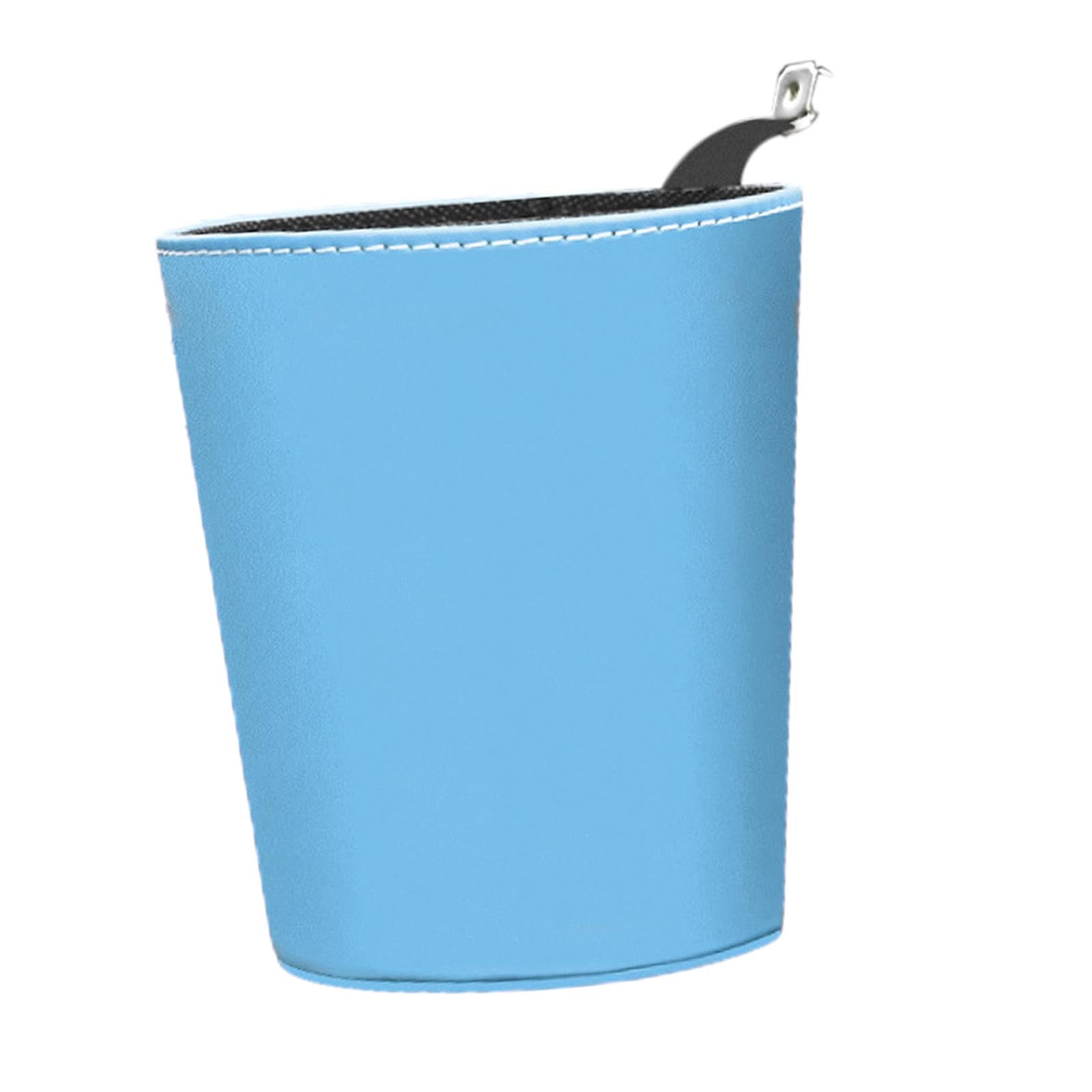 TRENDIVIBE Car Trash Bin Can Durable Car Interior Accessory Multifunctional Organizer Blue
