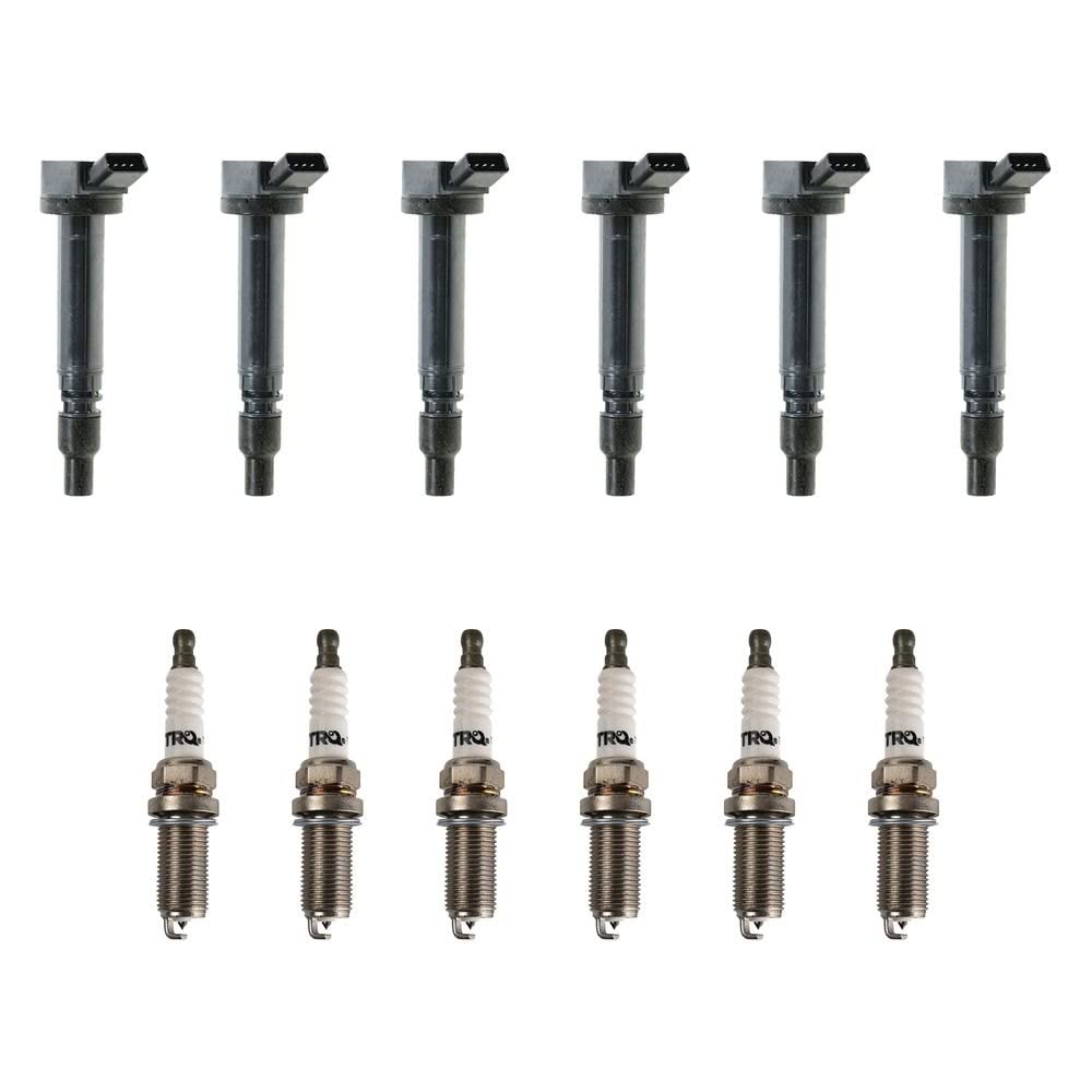 Trq Ignition Kit Ignition Coil Spark Plugs Compatible With 2006 Lexus Gs300 2007-2013 Gs350 Gs450H 2006-2009 Is250 Is350