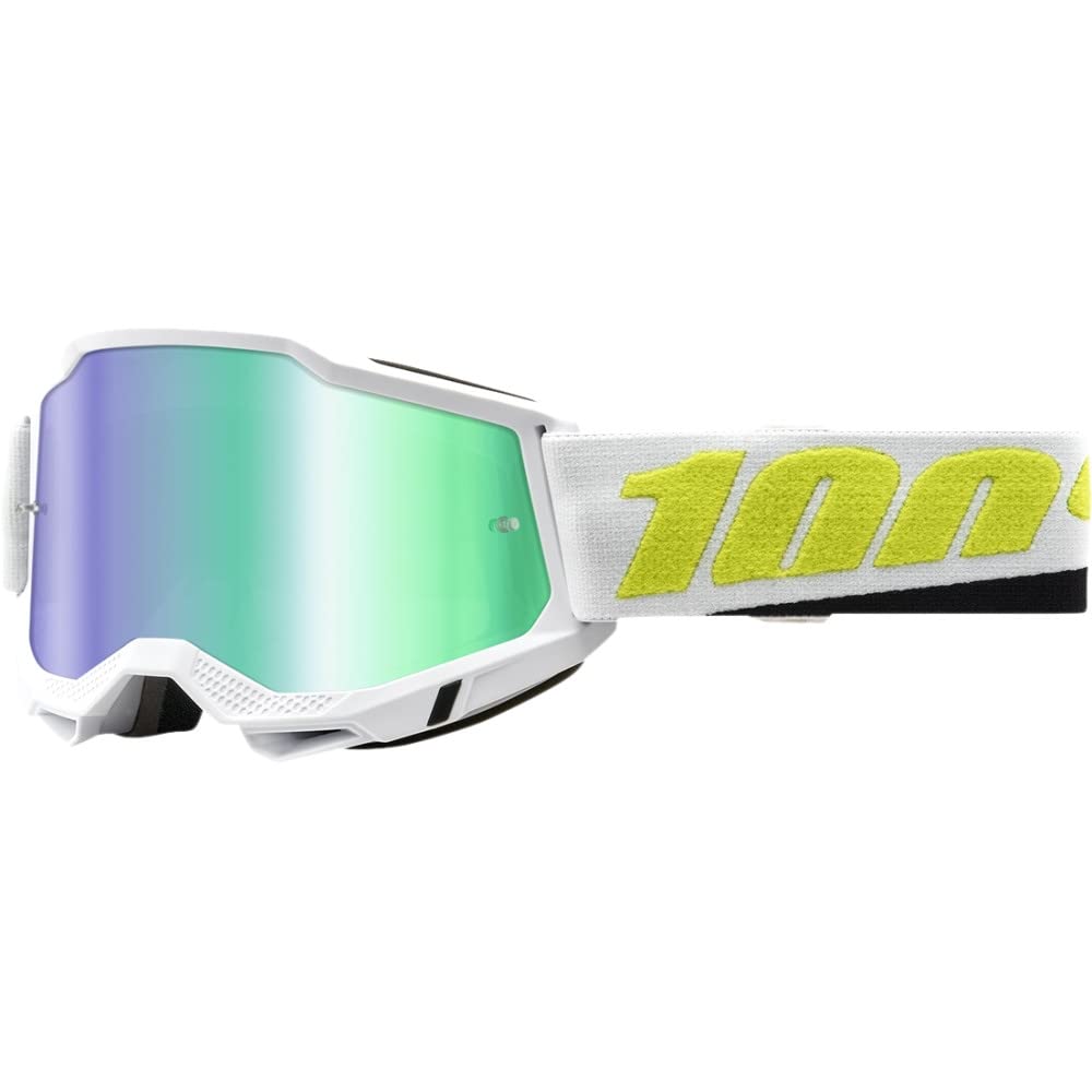 100% Accuri 2 Motocross & Mountain Biking Adult Goggles (Peyote - Mirror Green Lens)