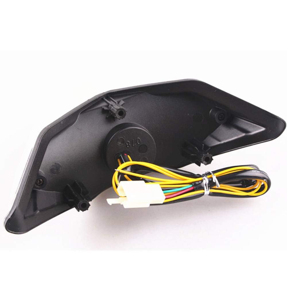 Mzs Motorcycle Tail Light, Led Integrated Turn Signal Blinker Clear Compatible With Ex 300 Ex300 2013-2017