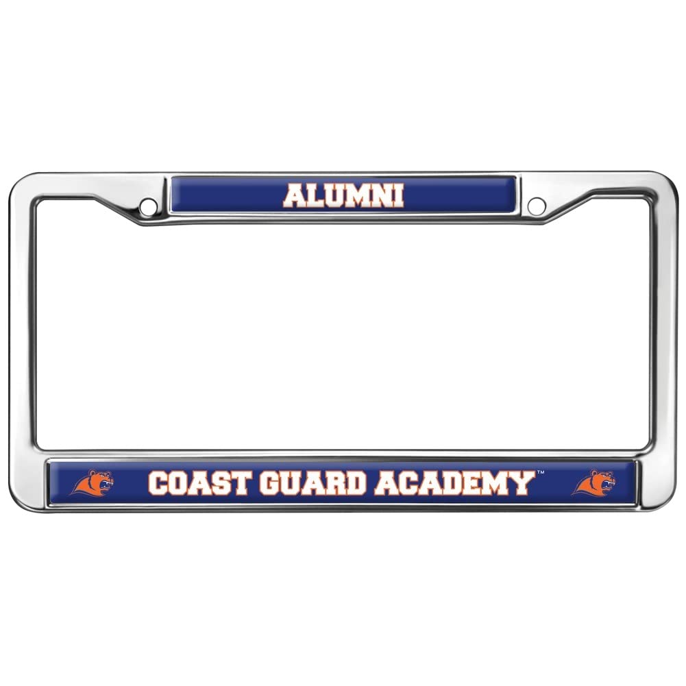 US Coast Guard Academy Alumni Logo Full Size Standard License Plate Metal Frame