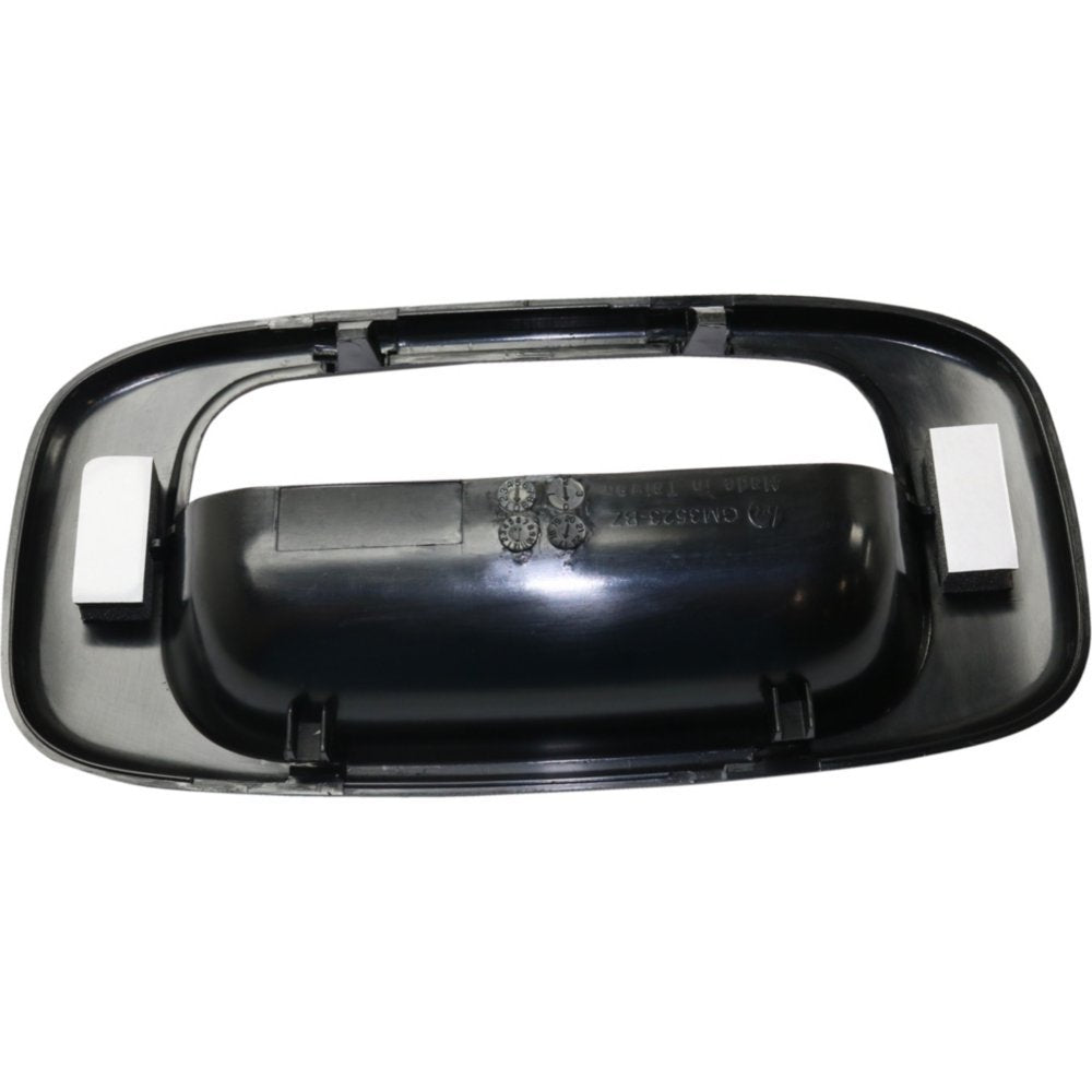 Evan Fischer Tailgate Handle Bezel Compatible with 1999-2006 Chevrolet Silverado 1500, Fits 1999-2004 Silverado 2500, Fits 1999-2006 GMC Sierra 1500 Textured Black Plastic Exterior GM1916102