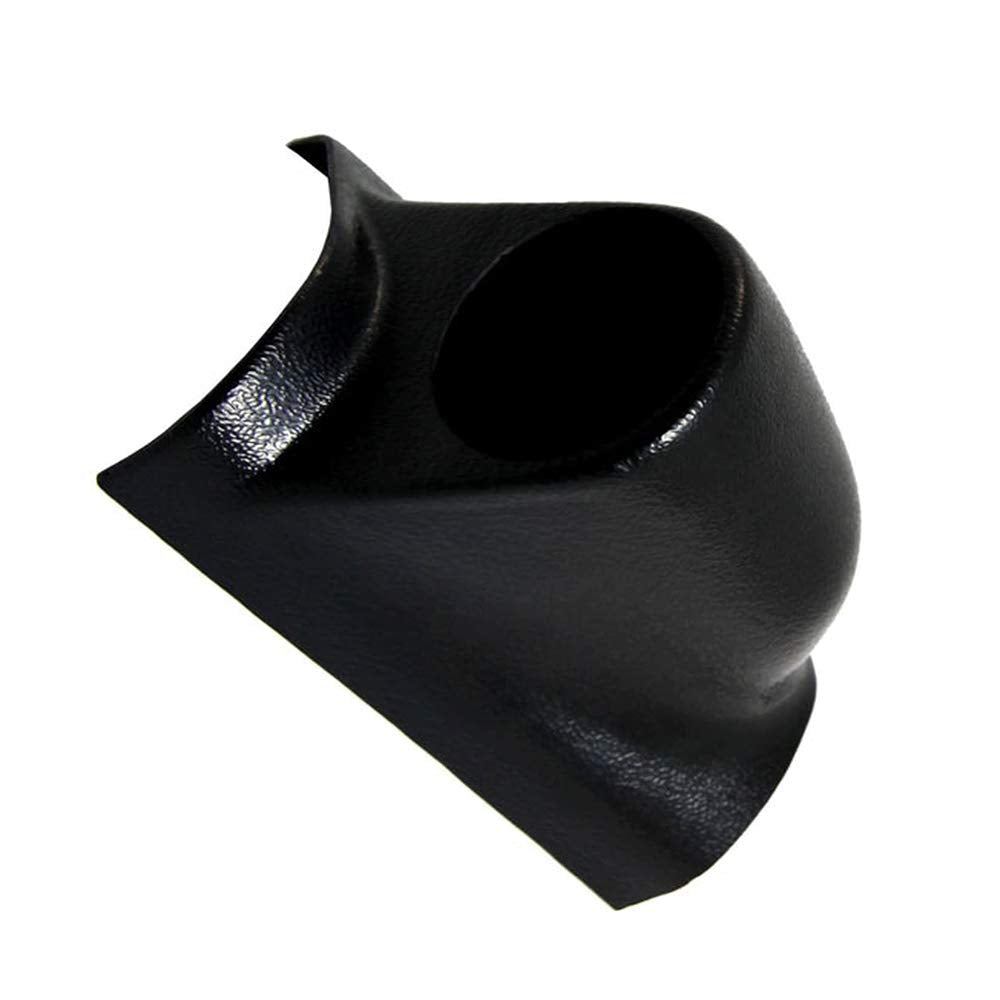GlowShift Universal Black Single Pillar Gauge Pod - Fits Any Make/Model - ABS Plastic - Mounts (1) 2-1/16'' (52mm) Gauge to Vehi