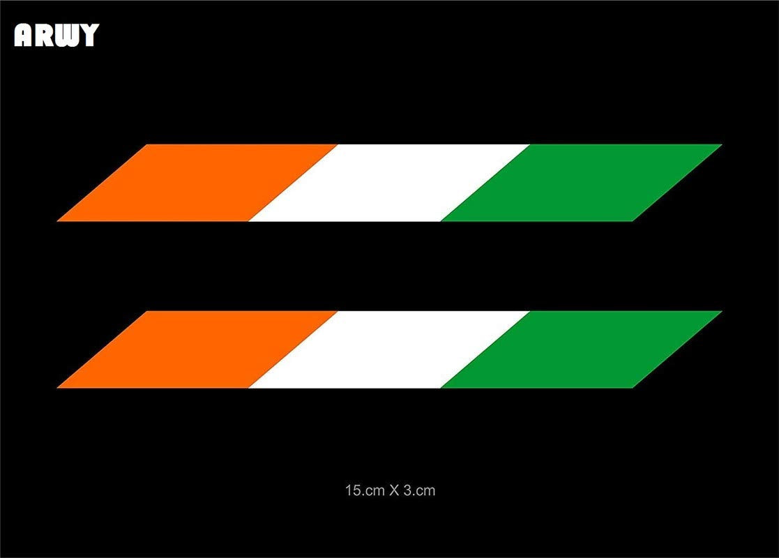 Arwy Bike Sticker Vinyl Flag Bike Suspension Wall Car Bike Sticker, 15 X 3 Cm, Multicolour