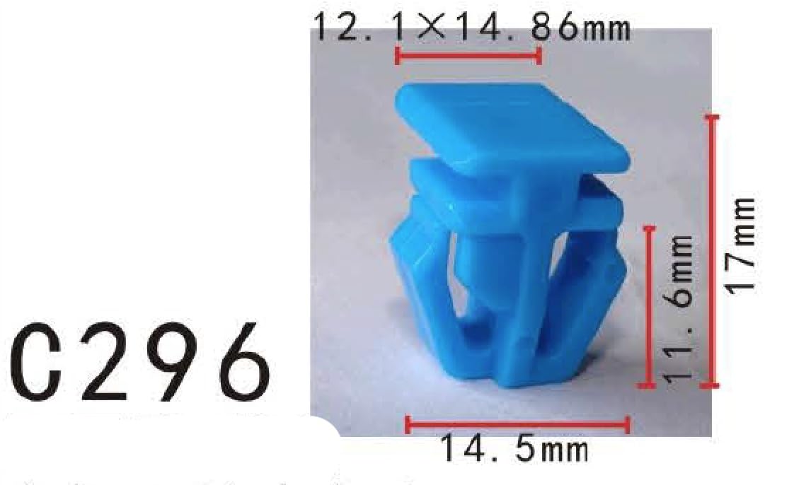 Autobahn88 Retainer Clip For Skirt Panel, Compatible With Honda (Oem: 75305Sh2003) (Pack Of 20)