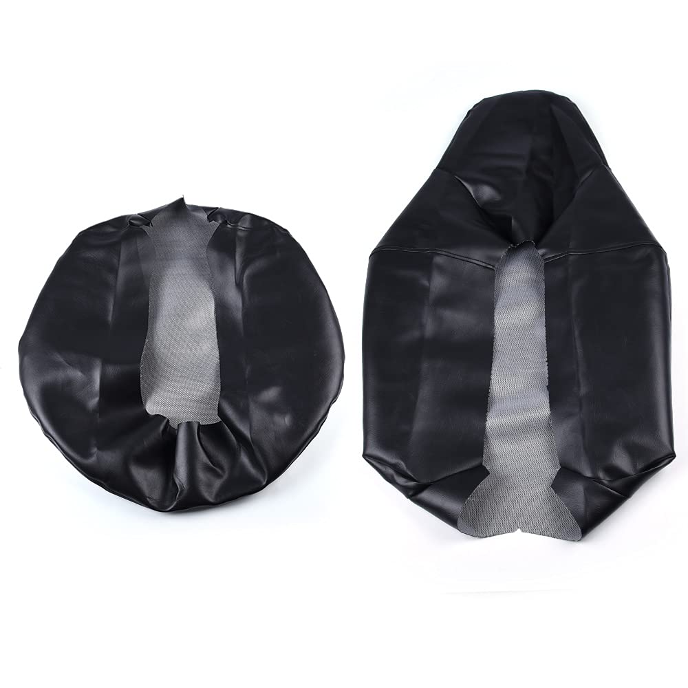 Pit66 Seat Cover Kit, Compatible With Polaris Rzr 570 2012-2018/ Polaris Rzr 800 2008-2014/ Polaris Rzr 900 2011-2014/ Ace 325/570 2014-2017 Vinyl Black