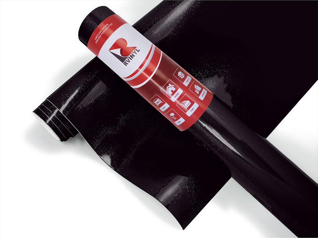 3M 2080 Series G212 Gloss Black Metallic - 5Ft X 1Ft - 5Sq Ft - Dual Cast Thick Vinyl Car Wrapping Film - Vehicle Sheet Roll