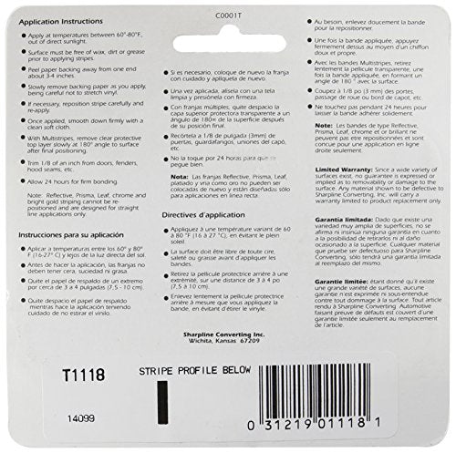 Trimbrite T1118 1/8 Pinstripe Tape Red