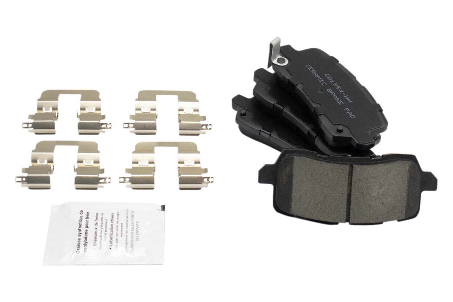TRQ Rear Brake Pad & Rotor Kit Brake Pads Brake Rotor Ceramic Compatible with 2017-2020 Acura MDX