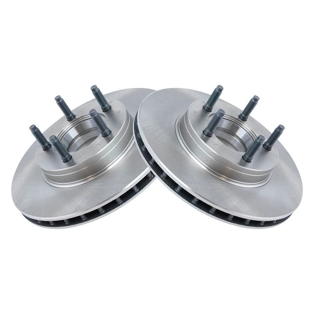 Trq Front Brake Rotors Set Vented Compatible With 1995-1997 Ford Ranger 1995-1996 Mazda B3000 B4000