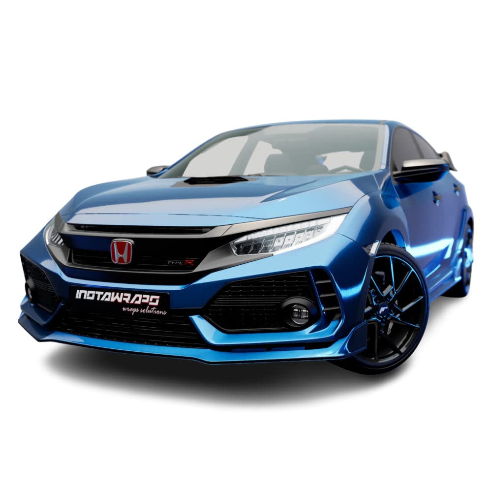 3M Car Wrap Roll 2080 Gloss Blue Fire | G337 | (Sample 3In X 5In) | Automotive Vinyl Wrap For Cars - Car Interior Wrap & Exterio