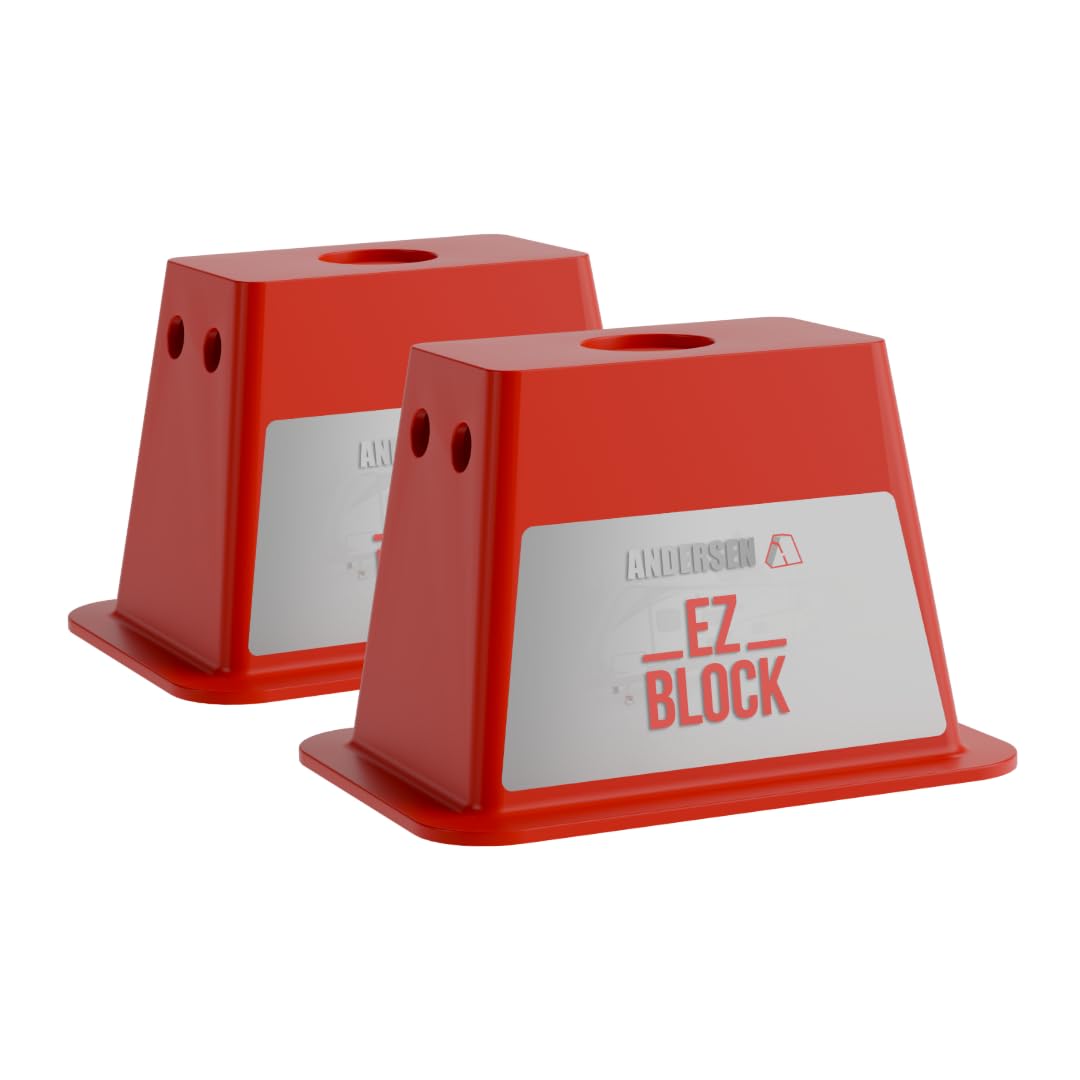 Andersen Hitches | Rv Accessories | Single Trailer Ez Jack Block| Leveling System | Rv Stabilizer Stands | Heavy Duty Camper Lev