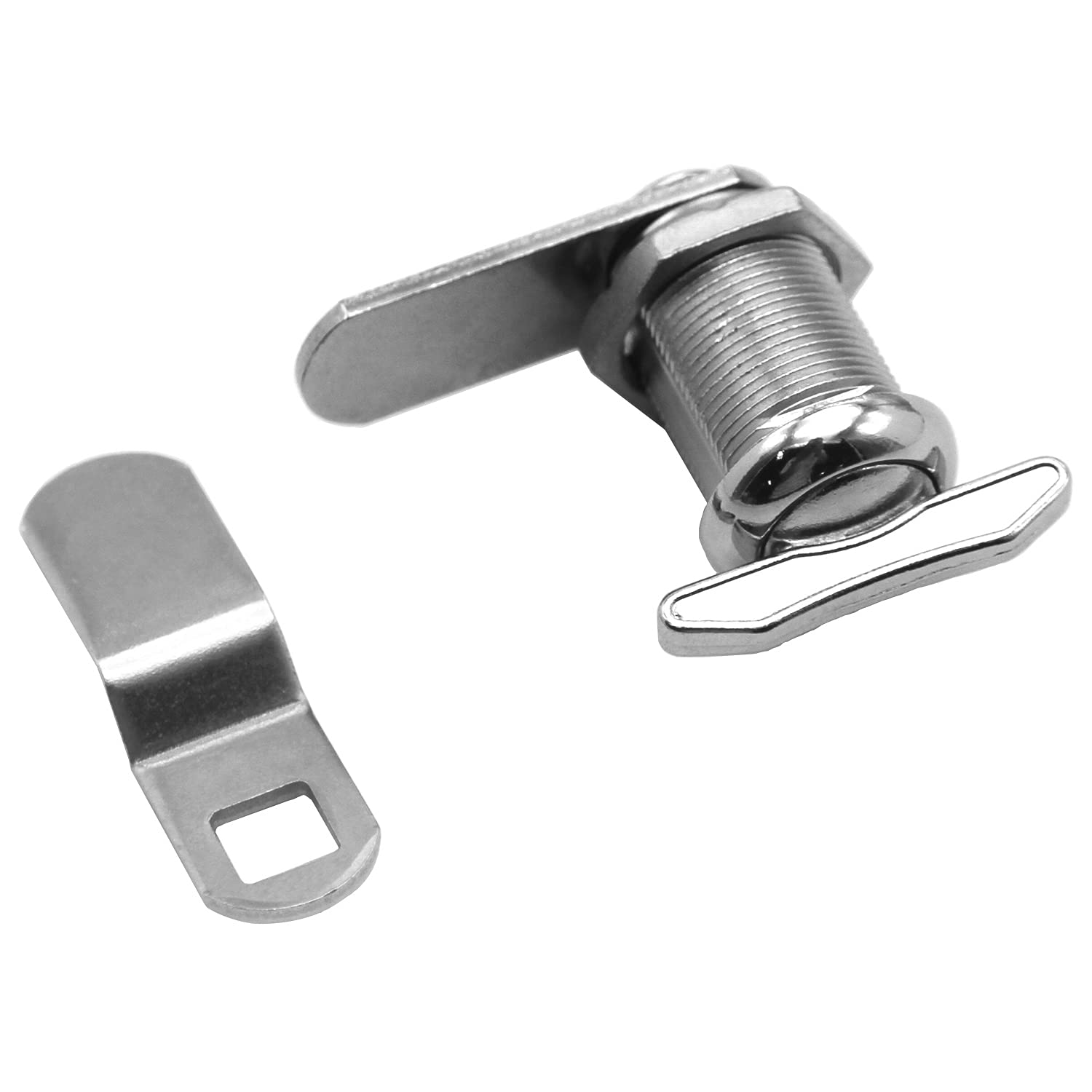 Wooch 1 Thumb Operated Offset Cam Lock, Rv Compartment Latch, Non-Locking Thumb Turn, For Rv Compartment Camper Storage Door (6 Pack)