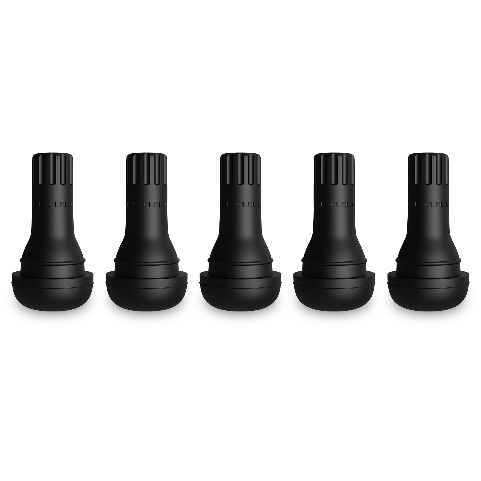 Sunsoul Tr412 Brass Stem Epdm Rubber Snap-In Short Tire Valve Stem For 0.453 Inch 11.5Mm Rim Holes, Pack Of 5Pcs Valves