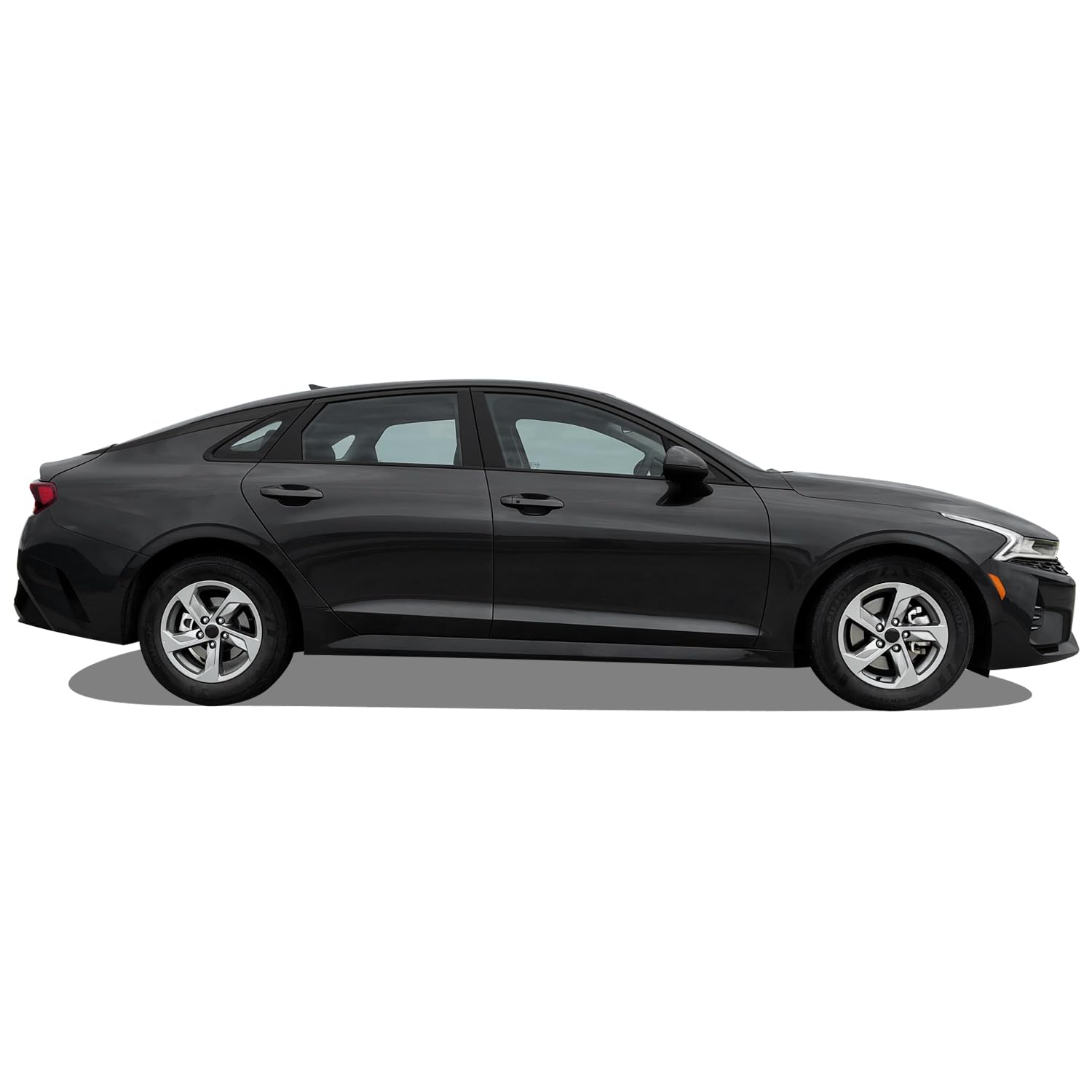 Slickmod Chrome Delete Blackout Vinyl Overlay For 2021-2022 Kia K5 Window Trim (Gloss Black)