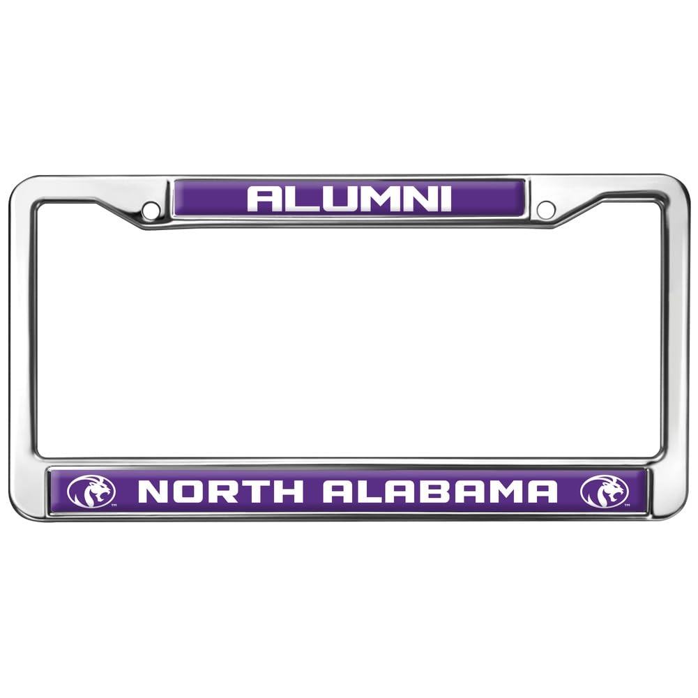 University of North Alabama Alumni Full Size Standard License Plate Metal Frame
