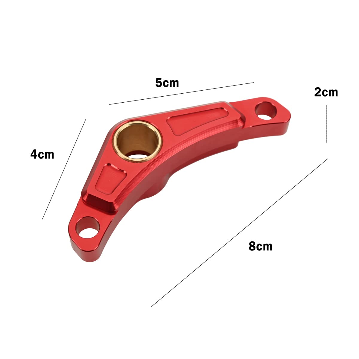 Canitu Red Shift Shaft Brace,Anodize Cnc Billet Aluminum Shifter Support Holder Sprocket Cover Carrier With 2 Bolts Support Bracket For Honda Crf110 2013-2023
