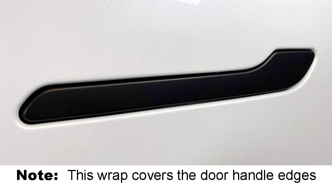 Full Door Handle Wrap For Tesla Model 3/Y (Matte Black)