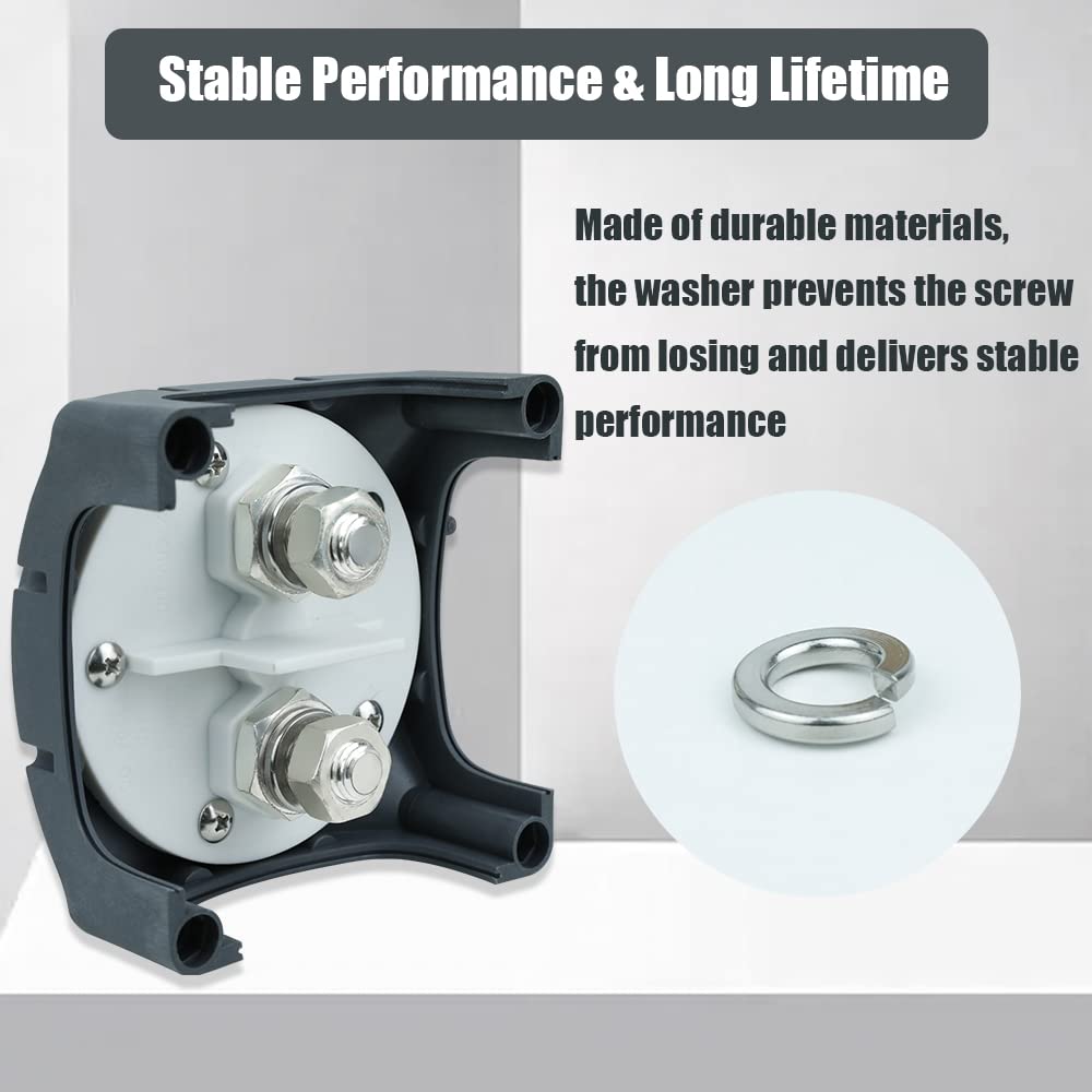 DIKJAK 600A Heavy Duty Battery Disconnect Switch, 12-48V Battery Cut Off Switch with Installation Accessories, Kill Switch Batte