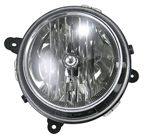 Trq Driver & Passenger Side Headlight Assembly Set Headlights Driver & Passenger Side Compatible With 2007-2010 Jeep Compass 200