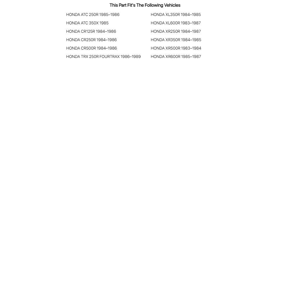 Tusk Front Brake Pad - Sintered Metal - Fits: Honda Atc 250R 1985-1986