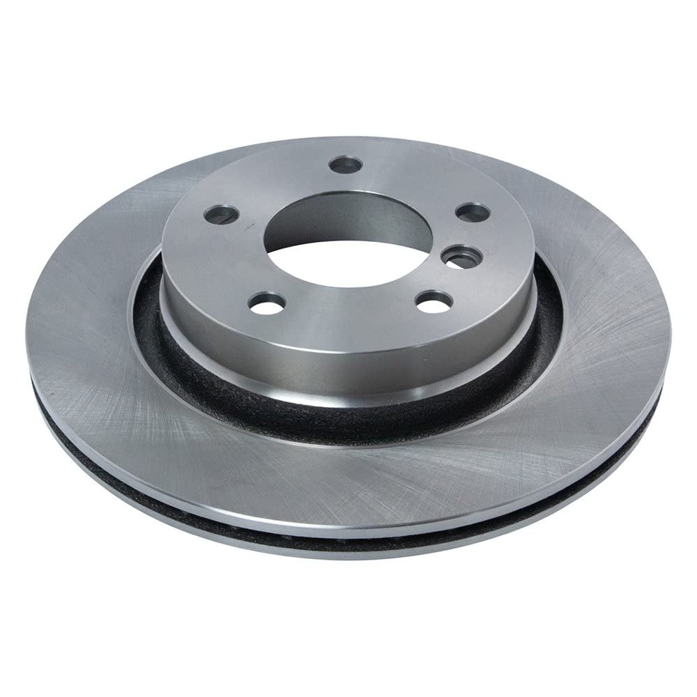 Trq Rear Brake Rotors Set Solid Compatible With 2000 Bmw 323Ci 323I 2001-2006 325Ci 2001-2005 325I 328Ci 1999-2000 328I