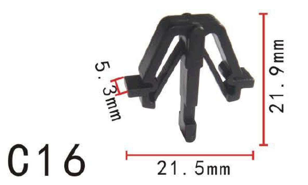 Autobahn88 Retainer Clip For Radiator,Cowl Panel, Compatible With Toyota Cressida 1987-84 (Oem: 9046717004) (Pack Of 20)