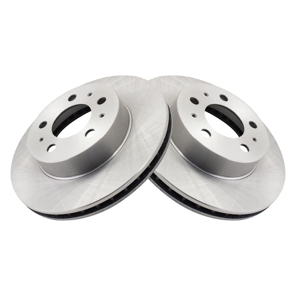 Trq Front Brake Rotors Set Vented Compatible With 1995-1997 Ford Crown Victoria Lincoln Town Car Mercury Grand Marquis