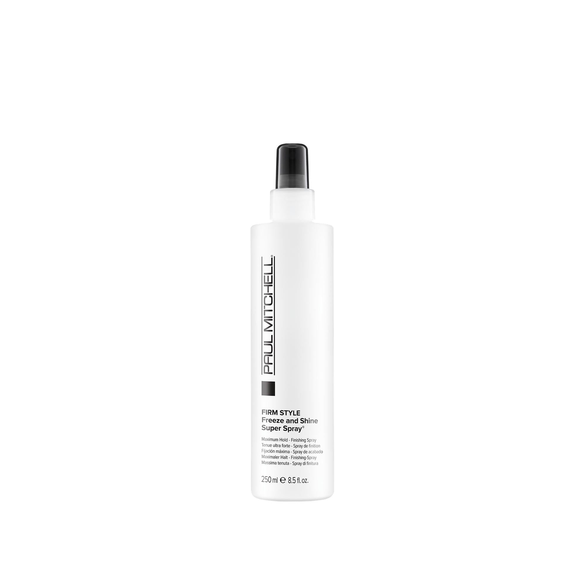 Paul Mitchell Freeze and Shine Super Hairspray  Maximum Hold  Shiny Finish Hairspray  For Coarse Hair  8.5 fl. oz.-New