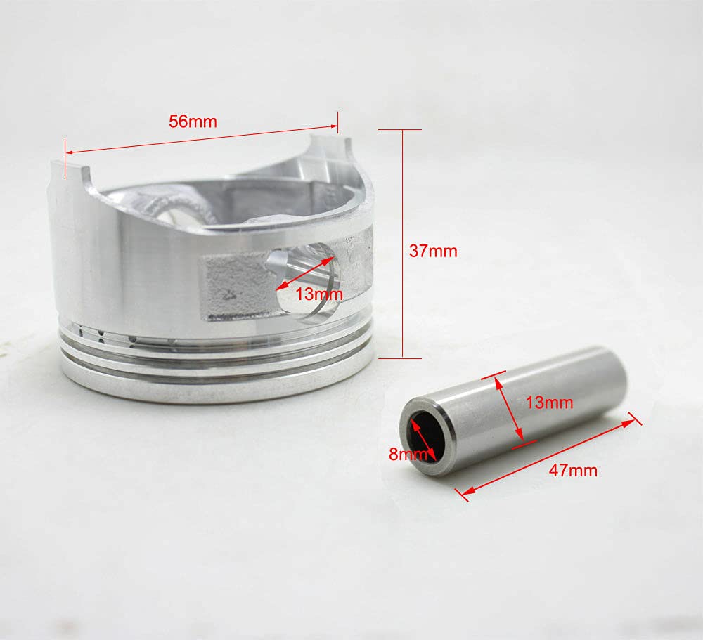 Gx100 Piston Ring Kit 56Mm For Honda Eu2000I Eb2000 13101-Z0D-000 13010-Z0D-003 Lawn Mower Trimmer Engine