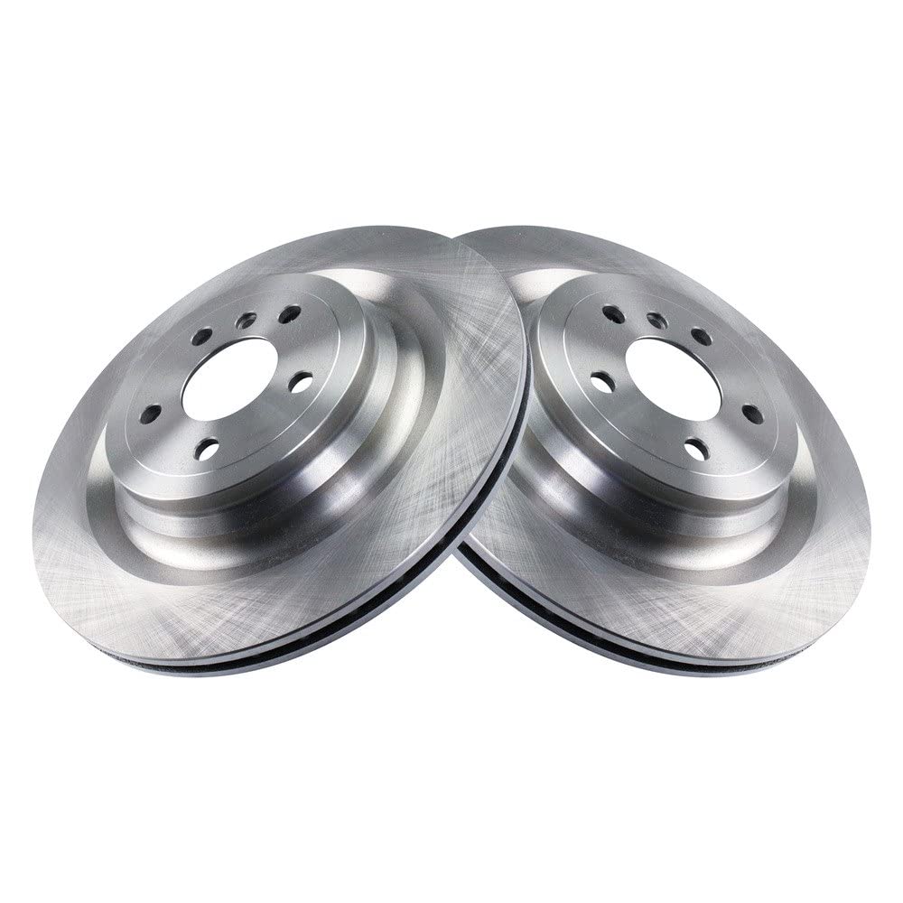 Trq Rear Brake Rotors Set Vented Compatible With 2013-2016 Mercedes-Benz Gl350 2014-2016 Gl450 Gl550 2017 Gls350D 2017-2019 Gls4