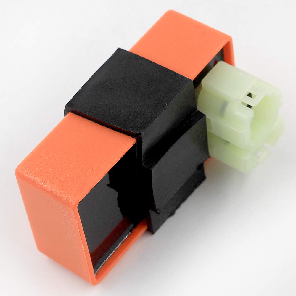 Trkimal High Performance Racing Ac Cdi Box 6Pin + Ignition Coil + 3 Electrode Spark Plug For Gy6 50Cc 80Cc 125Cc 150Cc Moped Scooter Atv Go Kart