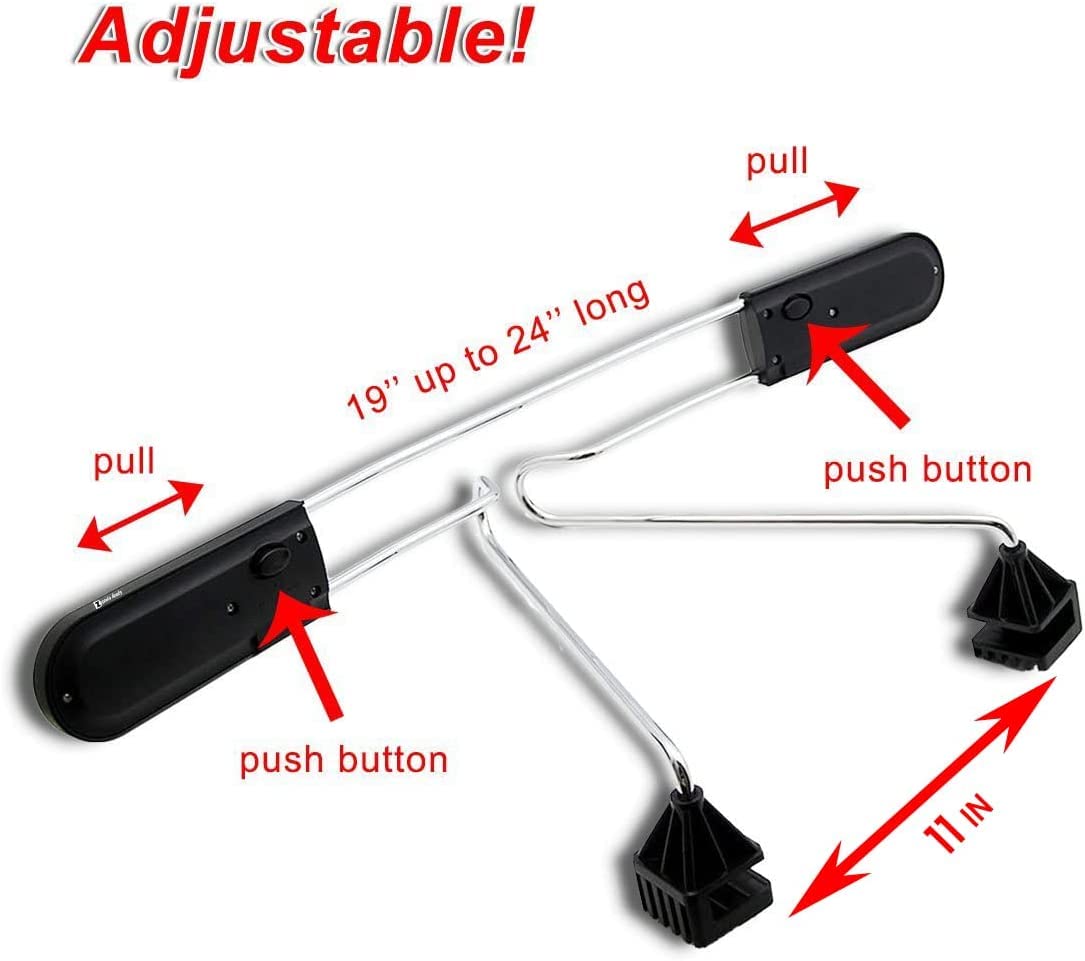 Zento Deals Chrome Car Seat Coat Rack Hanger - 11In To Fit Onto Most Headrests (Silver 2)