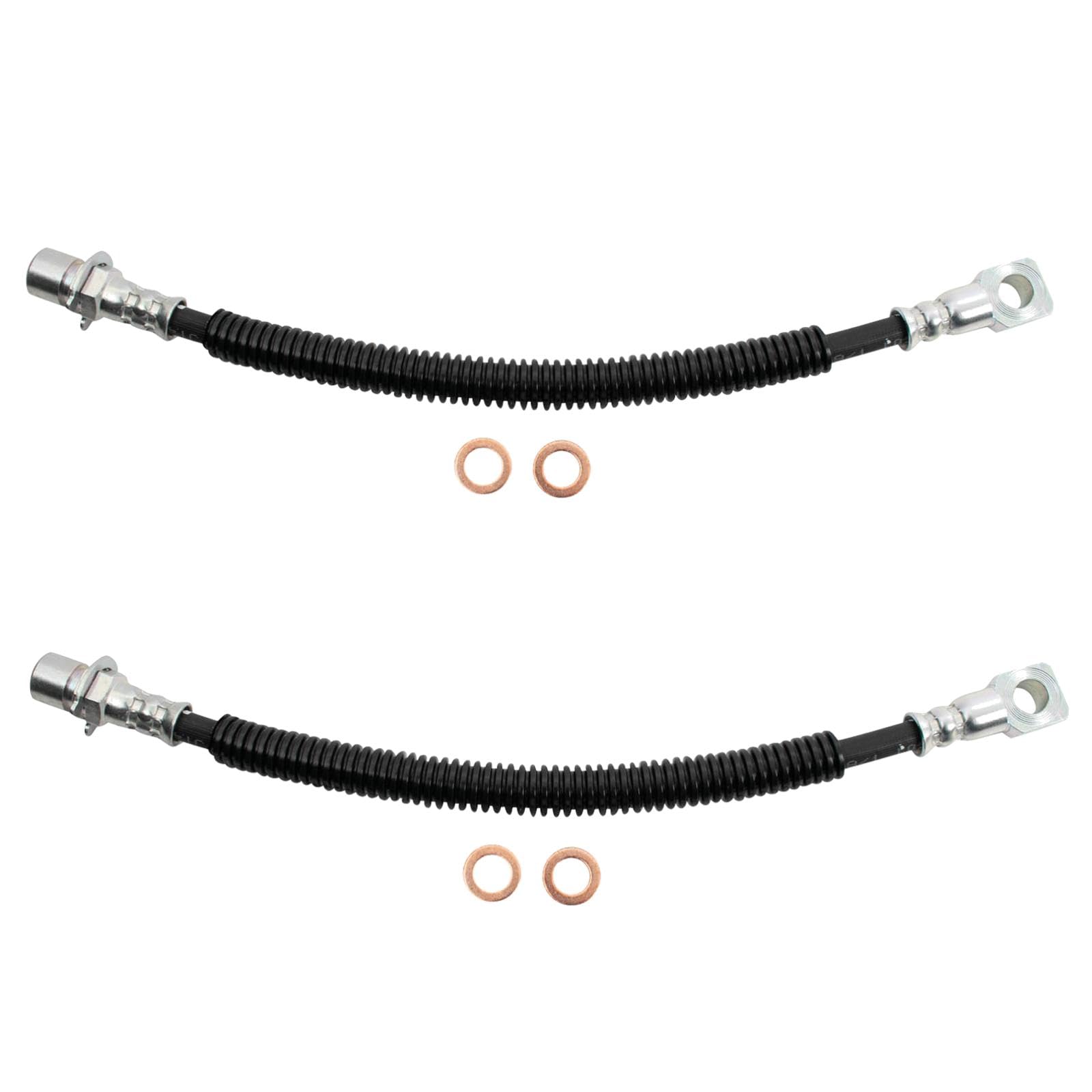 Trq Front Brake Hose Set Compatible With 2000-2003 Chevrolet S10 Gmc Sonoma 2000 Isuzu Hombre